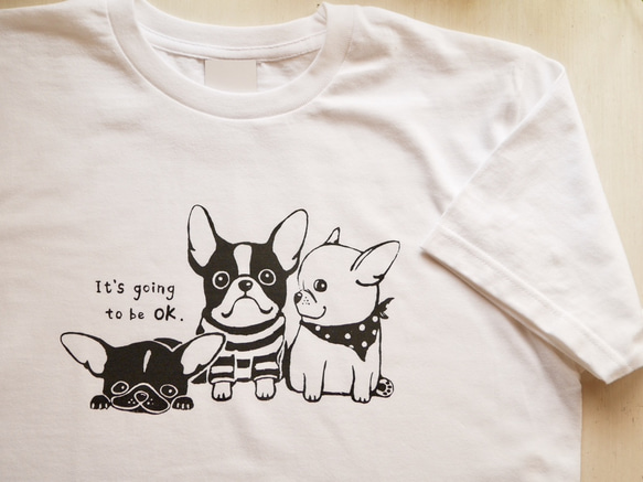 手繪法國鬥牛犬T卹 第7張的照片