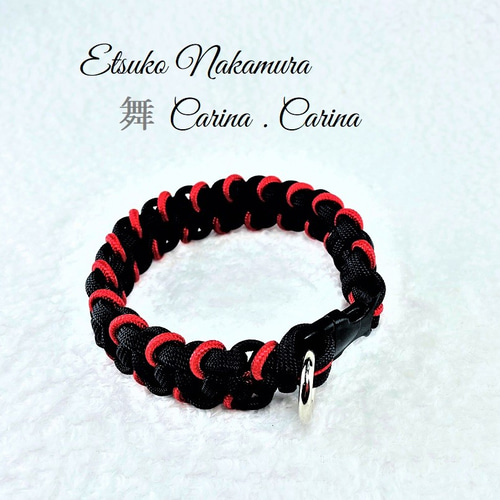 パラコード首輪 no.11 犬用首輪 【 パラコード首輪 / 11．ブラック 】 犬 首輪 散歩