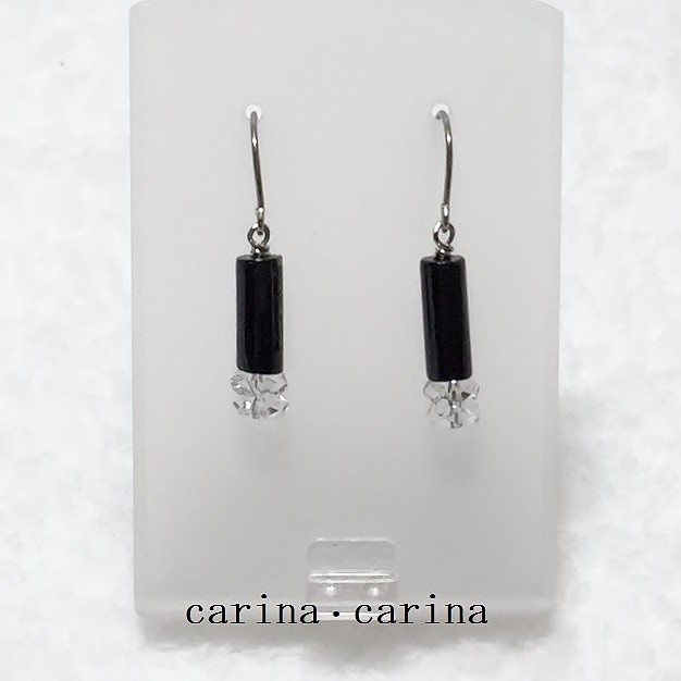 黒枝珊瑚・カット水晶No44