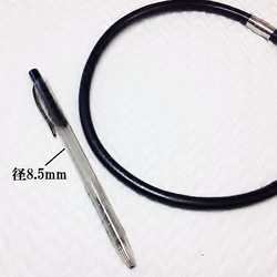 本牛革ひもチョーカー7mm 40cm 2枚目の画像