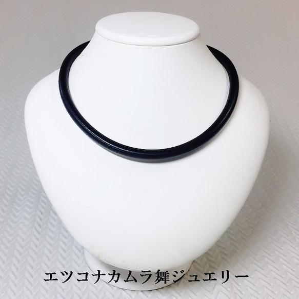 本牛革ひもチョーカー8mm 42cm 1枚目の画像
