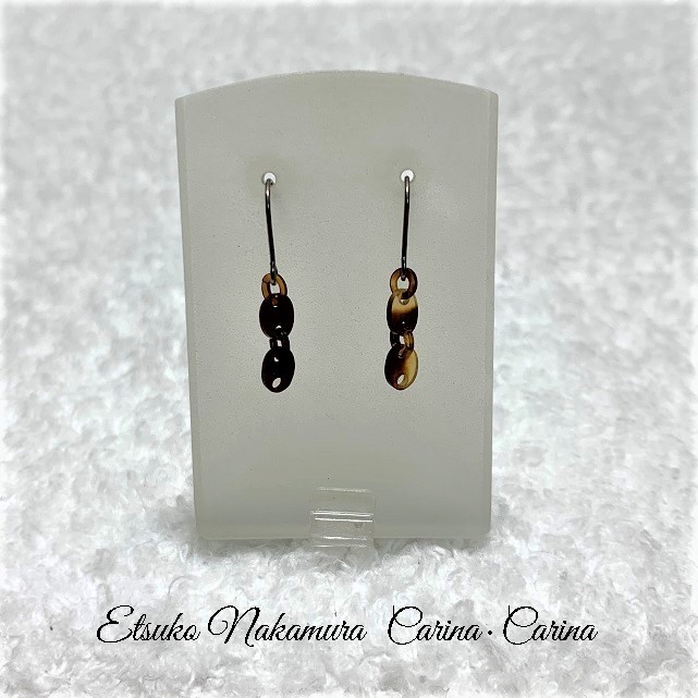 べっ甲2ピースのピアス・イヤリング