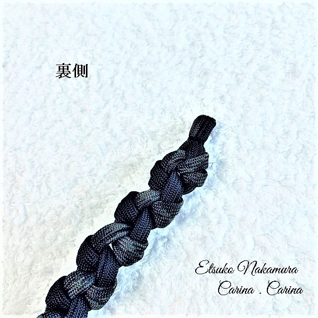 パラコードマクラメ編みNo4中、小型犬用首輪