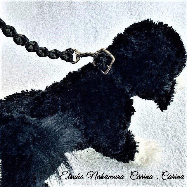 パラコードマクラメ編みNo4中、小型犬用首輪