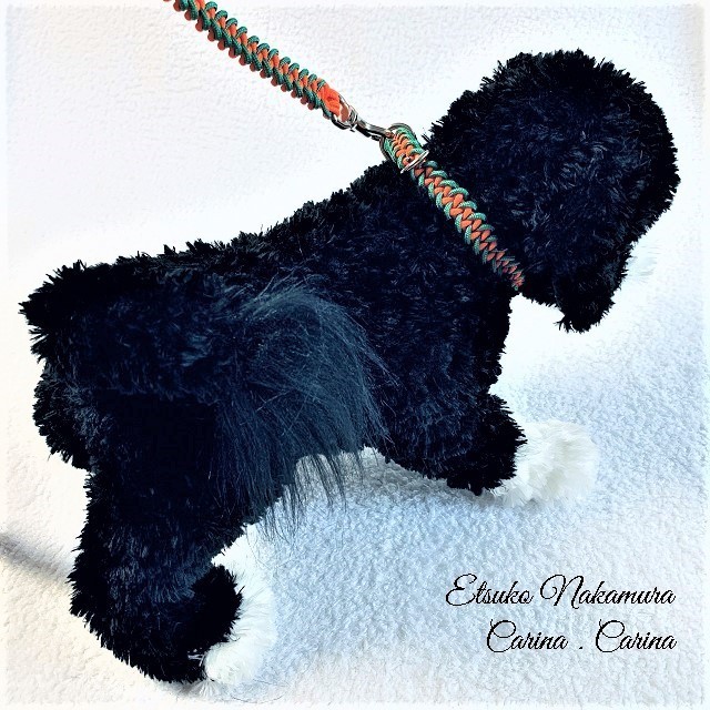 パラコードマクラメ編みNo.9 中、小型犬用リード 12,870円