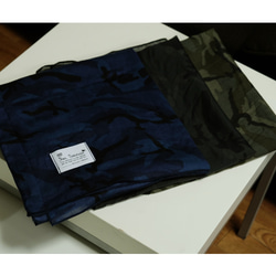 【 SAIL THROUGH 】 Stole (Navy×Camo) 第4張的照片