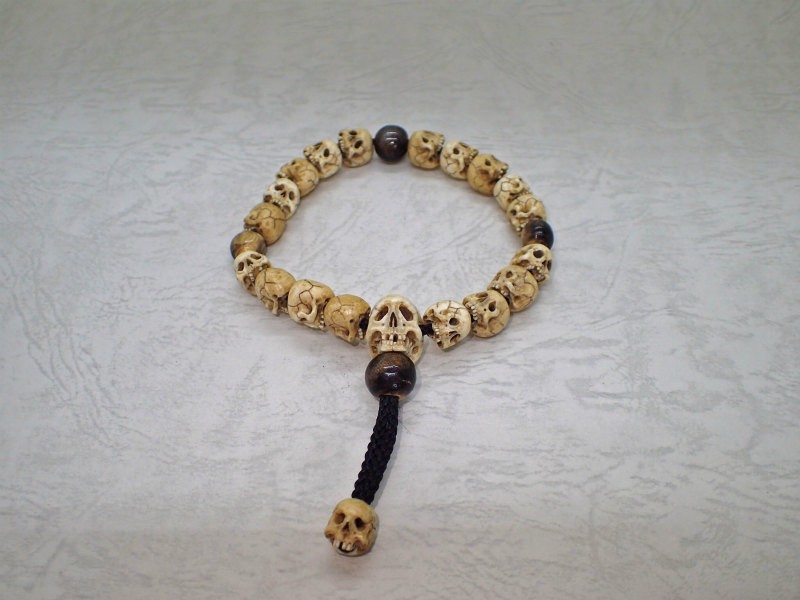 絹本 厄除け 髑髏の図 長さ193cm 絹本 厄除け 髑髏の図 長さ193cm