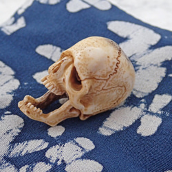 髑髏作家服部【髑髏箸置きA】髑髏 骷髅 骸骨 頭蓋骨 スカル skull netsuke memento mori 2枚目の画像