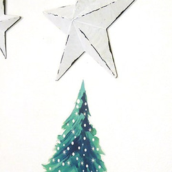 クリスマスツリー【ペイント】　ウォールステッカー/ウォールデコ【送料込】 3枚目の画像