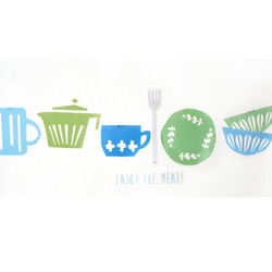 Kitchen【ブルー】　ウォールステッカー/ウォールデコ【送料無料】 2枚目の画像