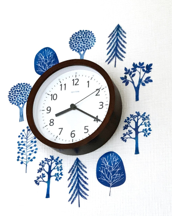 アオのツリー　ウォールステッカー/ウォールデコ【送料無料】 1枚目の画像