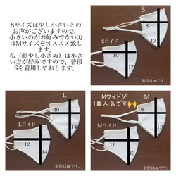 即納！30％オフ！ワイヤー2ヶ所で超快適3D！吸湿速乾・制菌メッシュ生地の夏マスク＊小顔効果有◎秋冬にも◎ 6枚目の画像