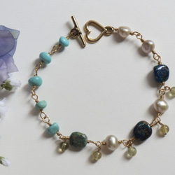 ◇シルバー925◇アクアマリン ローズクォーツ ミスティックトパーズ