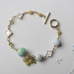 14kgf ミモザのブレスレット ブレスレット ぶるーべる 通販 11463118