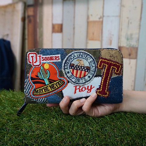 セレクト加工】ワッペンだらけ長財布 長財布 atto-a 通販 10491494