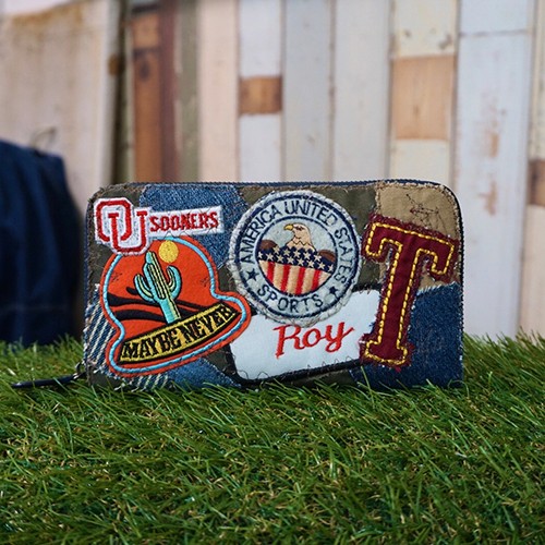 セレクト加工】ワッペンだらけ長財布 長財布 atto-a 通販 10491494