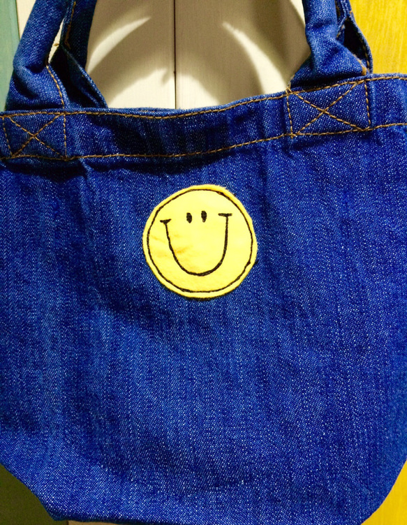 Everywhere Smile Denim迷你手提包 第5張的照片