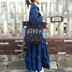 “HAPPY Star”Tote L 第3張的照片