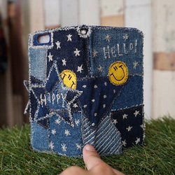 [定做] Tsugihagi Denim Star 智能手機殼（適用於 iPhone6 / 6s、7/8 / SE2.12min 第3張的照片