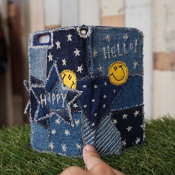 [定做] Tsugihagi Denim Star 智能手機殼（適用於 iPhone6 / 6s、7/8 / SE2.12min 第3張的照片