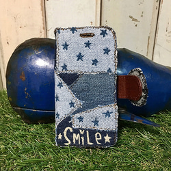 Tsugi Hagi Denim Smile智能手機套（適用於iPhone 6 / 6s，7/8，X，XS） 第5張的照片