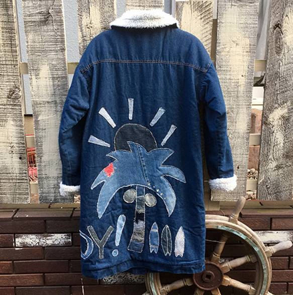 セレクト加工】ヤシの木デニムボアコート コート atto-a 通販 4831249