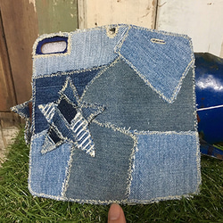 Tsugi Hagi Denim Star智能手機套（適用於iPhone 6 Plus / 6 Plus，7 Plus / 8 第3張的照片