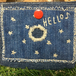 Tsugi Hagi Denim Star Smile Pass Case 第6張的照片