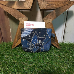 Tsugihagi Denim Star Pass Case 第7張的照片