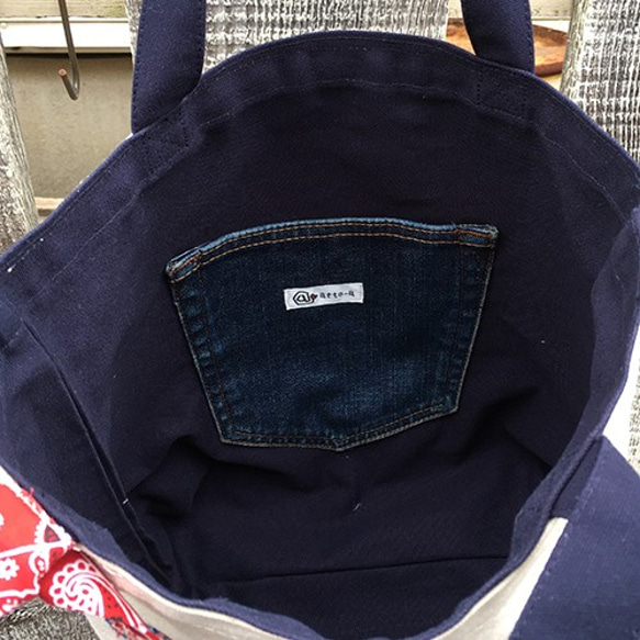 Tsugihagi Denim Smile中號手提袋（一代） 第4張的照片