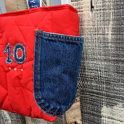 Tsugihagi Denim 10貼片迷你手提包 第10張的照片