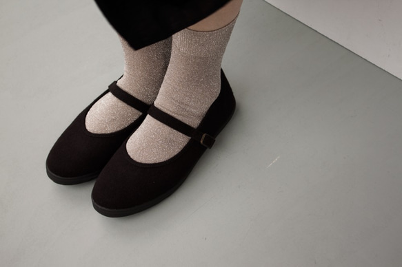 毎日履きたくなる大人の着回しシューズ・ストラップシューズ【シックブラック】 靴 シューズ 4枚目の画像