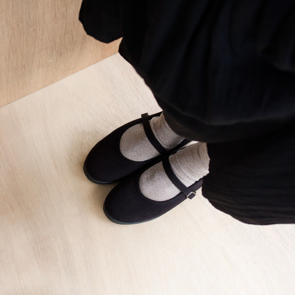毎日履きたくなる大人の着回しシューズ・ストラップシューズ【シックブラック】 靴 シューズ 13枚目の画像