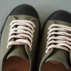 【灰緑】‐カーキ色　レディーススニーカー　シューズ・靴　 4枚目の画像