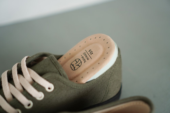 【灰緑】‐カーキ色　レディーススニーカー　シューズ・靴　 9枚目の画像