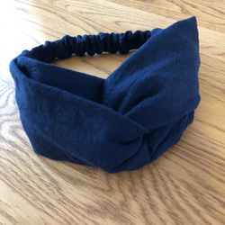 ヘアバンド◇ベージュ 綿麻タンブラーワッシャー ヘアターバン ヘア