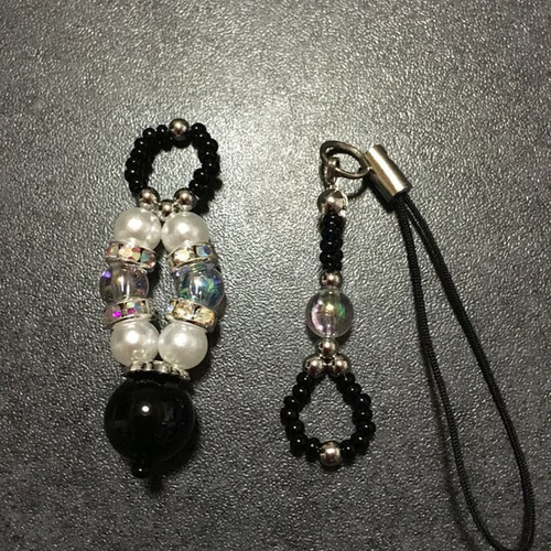 t_tオーダーページ　ビーズストラップ　ハンドメイド 手作りビーズストラップ 携帯ストラップ Megumi 通販 1520129