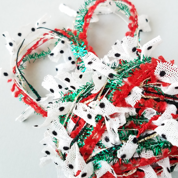 ⑦A715｢クリスマスパーティー(4)」引き揃え糸　素材糸 1枚目の画像