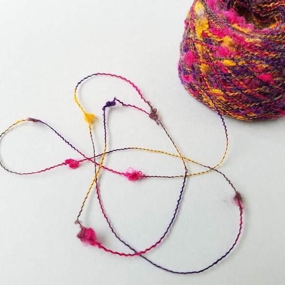 B110「細目ノットヤーン(ハロウィン)」素材糸 引き揃え糸 糸・ミシン糸  