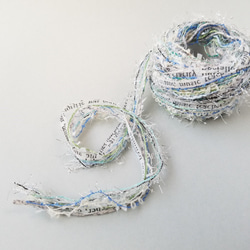 ⑤A543｢ウィンターブルーウェーブ(2)」素材糸　引き揃え糸 2枚目の画像