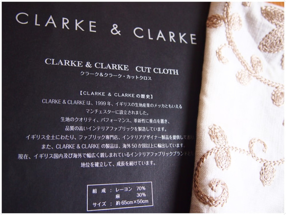 ＊　ＣＬＡＲＫＥ＆ＣＬＡＲＫＥ　ヘアバンド（亜麻色）　＊ 5枚目の画像