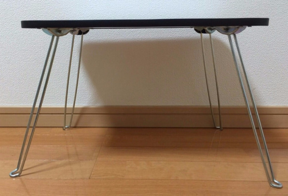 折りたたみテーブル　レッサーパンダ　たぬき　ハンドメイド　机 2枚目の画像
