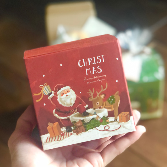 【クリスマスに♪】白のクリスマスミニボックス 3枚目の画像