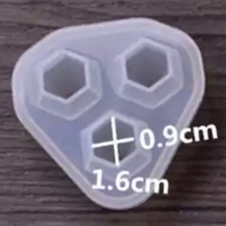 ダイヤモンドのシリコンモールド   小サイズ   UVレジン 3枚目の画像