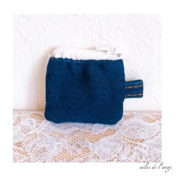 【SOLDOUT】no.655 - embroidery ＊ denim remake mini porch 2枚目の画像