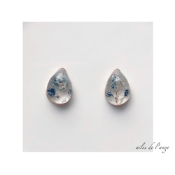 no.769 - dryflower(blue) drop  pierce 1枚目の画像