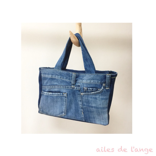 no.137 - レースリボンデニムトートバッグ トートバッグ ailes de l