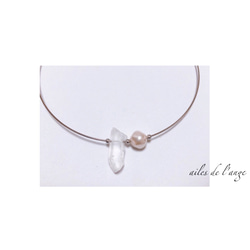 no.305 - crystal ＊ pearl  choker 2枚目の画像