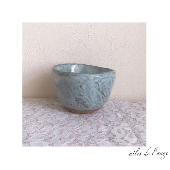 【SOLDOUT】no.458 - 陶芸＊light gray湯呑み《Ⅳ》 1枚目の画像