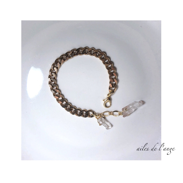 no.590 - crystal ＊ chain bracelet 1枚目の画像